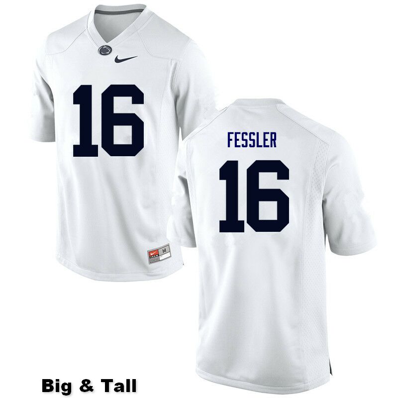 NCAA Nike Men's Penn State Nittany Lions Billy Fessler #16 College Football Authentic Big & Tall White Stitched Jersey WPN1598DP
